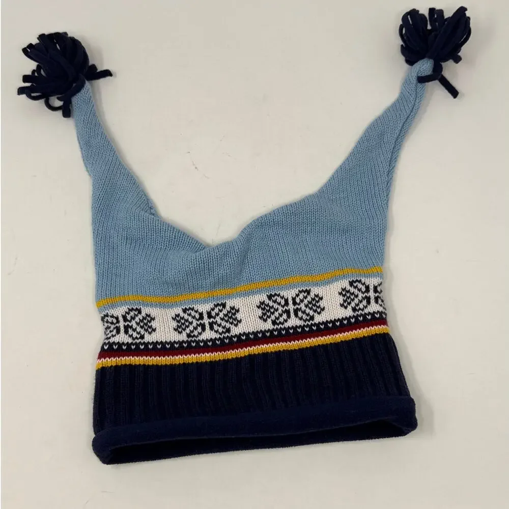 Vintage Gymboree 2001 Winter Sparkle Jester Hat 18-24M‎ Fair Isle Knit Tassel